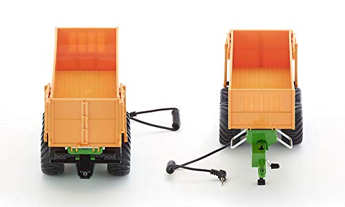SIKU 6780, Eje tándem, 1:32, Teledirigido, para vehículos Control con Enganche de Remolque, Metal/Plástico, Naranja, Color