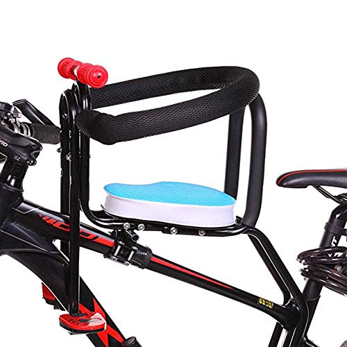 Sillas De Bicicletas para Niños Bicicleta De Montaña/Vehículo Eléctrico Asiento De Seguridad Extraíble para Bebés con Delantera Reposabrazos Y Cojín Grueso para Niños 2 a 7 Años