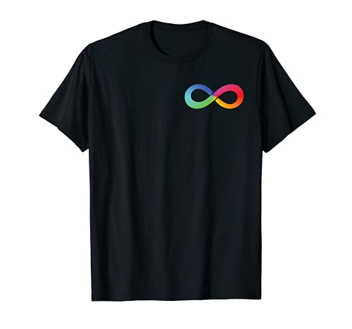 Símbolo del infinito del arco iris Conciencia del autismo Neurodiversidad Camiseta