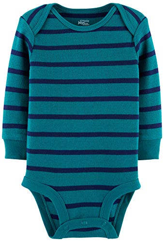 Simple Joys by Carter's - Body - para bebé niño multicolor Grey Heather/Blue Heather/Stripes 12 Months