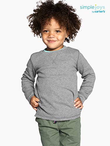 Simple Joys by Carter's - Camiseta - para bebé niño multicolor Gray/Yellow Stripe/Navy 2T