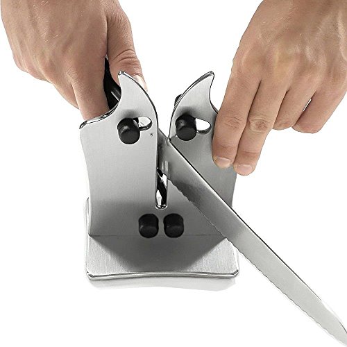 Simuer Edge Knife Sharpener Tungsten Steel Knife Professional Kitchen Sharpening Tools Sharpens, Hones, & Polishes Serrated, Beveled, Standard Blades
