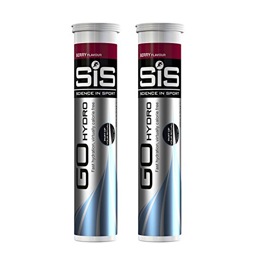 SIS Go Hydro Hydration Energy Drink Tablets - Berry (2 Packs of 20 Tablets) by S.I.S