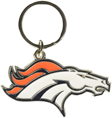Siskiyou NFL Sports Fan Shop Denver Broncos - Llavero cromado y esmaltado, talla única, colores del equipo