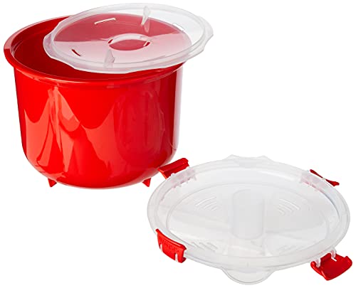 Sistema Olla de Vapor para Arroz, Color Rojo