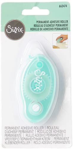 Sizzix 663474-Rodillo adhesivo permanente para álbumes de recortes, tarjetas, papel y decoración del hogar, doble cara, tamaño único, Multicolor, Una talla