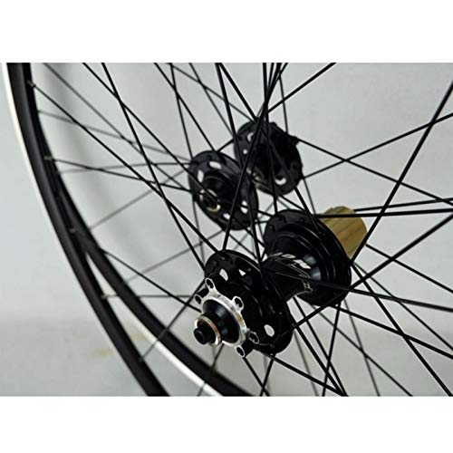 SJHFG 29 Pulgadas Rueda para Bicicletas,Buje de Ciclismo 700C Liberación Rápida Freno de Disco/Freno En V Volante de 7/8/9/10/11 Velocidades Carretera Bicicleta Rueda (Color : Green)