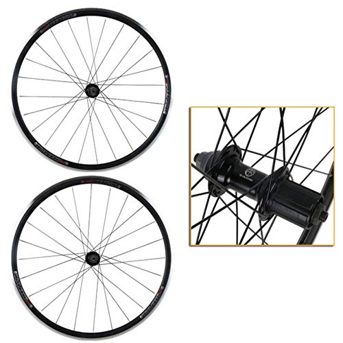 SJHFG Rueda Trasera para Bicicleta,Rueda de Bicicleta Carretera 700C Liberación Rápida Aleación de Aluminio 32 Hoyos Freno V Volante de 7/8/9/10 Velocidades (Color : Rear Wheel)