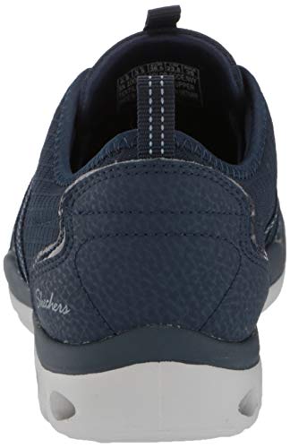 Skechers Be-yond, Zapatillas Mujer, Malla Azul Marino Durabuck Azul Claro Y Borde de Vapor, 37 EU