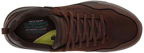 Skechers Bengao-Hombre, Zapatillas, Marrón (CDB Dark Brown Waterproof Leather), 43 EU
