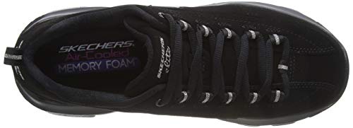 Skechers D'Lite Ultra-Reverie, Entrenadores Mujer, Negro (BBK Black Trubuck/Silver Trim #L), 39 EU