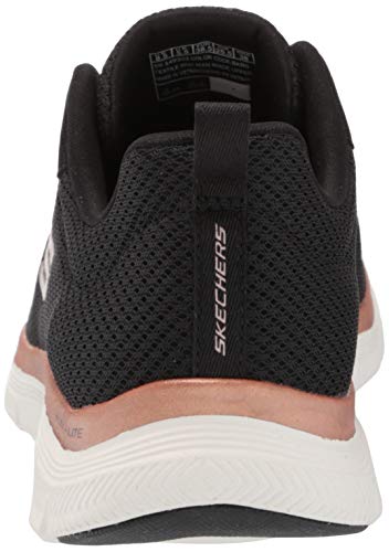 Skechers Flex Appeal 4.0 Brilliant View, Zapatillas Mujer, Black, 38 EU