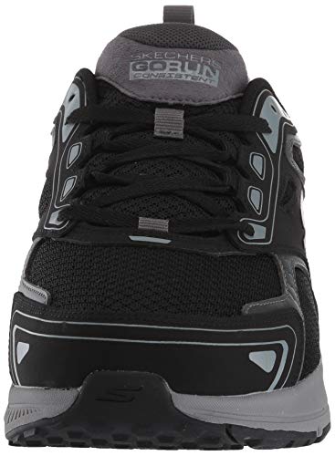 Skechers Go Run Consistent, Zapatillas para Correr Hombre, Negro (Black/Grey), 42.5 EU