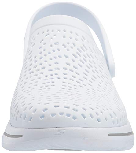 Skechers Go Walk 5 Astonished, Sandalias de Punta Cerrada Mujer, White, 41 EU