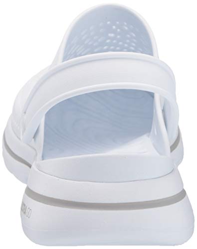 Skechers Go Walk 5 Astonished, Sandalias de Punta Cerrada Mujer, White, 41 EU