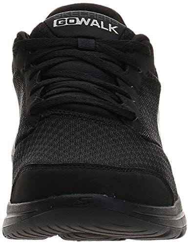 Skechers Go Walk 5 Qualify, Zapatillas Hombre, Black (Black Textile/Synthetic/Black Trim BBK), 42 EU