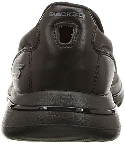 Skechers Performance Go Walk 5-Polished, Zapatillas Mujer, Negro (BBK Black Leather/Trim), 41 EU