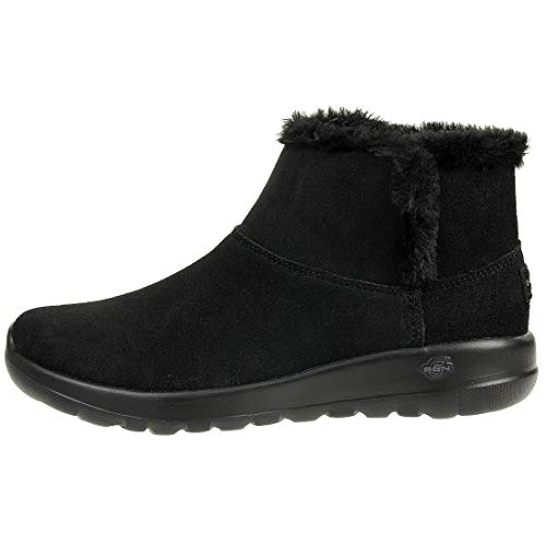 Skechers Performance On-The-Go Joy-Bundle Up, Botines Mujer, Negro (BBK Black Suede), 38 EU