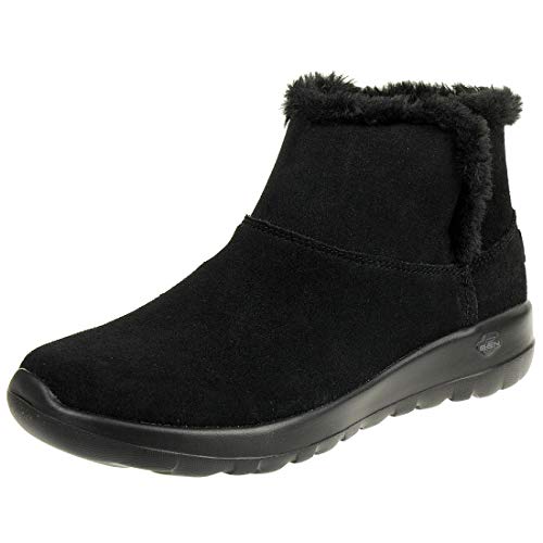 Skechers Performance On-The-Go Joy-Bundle Up, Botines Mujer, Negro (BBK Black Suede), 38 EU