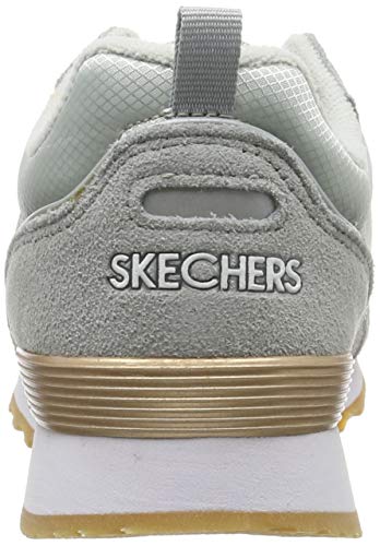 Skechers Retros-OG 85-goldn Gurl, Zapatillas Mujer, Gris, 40 EU