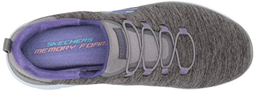 Skechers Summits-quick Getaway, Zapatillas Mujer, Gris, 37.5 EU