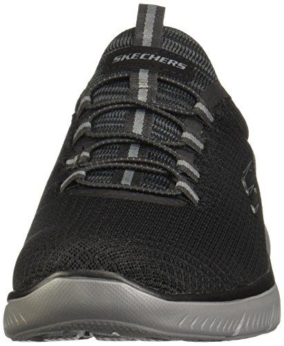 Skechers Summits, Zapatillas Hombre, Black/Charcoal, 42 EU