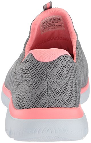 Skechers Summits, Zapatillas Mujer, Gris/Naranja, 41 EU