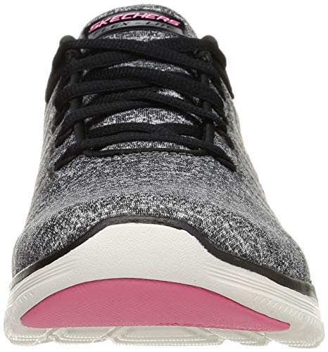 Skechers Zapatillas Flex Appeal 4.0 para mujer, Bkpk=negro rosa, 37 EU