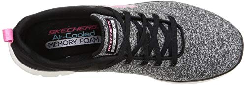 Skechers Zapatillas Flex Appeal 4.0 para mujer, Bkpk=negro rosa, 37 EU