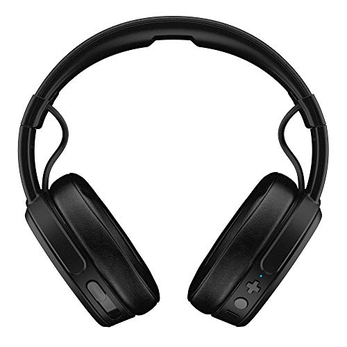 Skullcandy Crusher Over-Ear Bluetooth, Auriculares Inalámbricos con Micrófono, Espuma Viscoelástica con Aislamiento de Ruido, Estéreo Ajustable, Batería con 40h de Duración, Negro