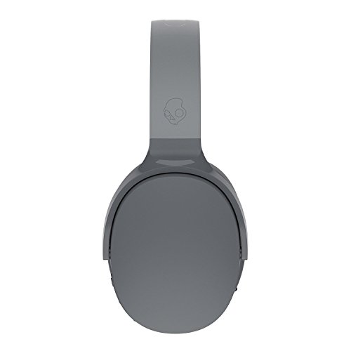 Skullcandy Hesh 3 Over-Ear Bluetooth, Auriculares Inalámbricos, con Micrófono y Batería de Carga Rápida con 22h de Duración, Almohadillas de Espuma Viscoelástica para Más Confort, Gris