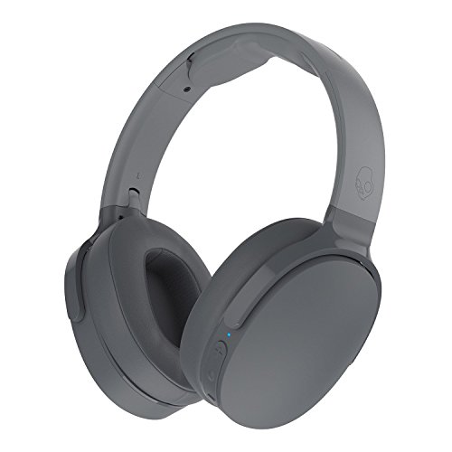 Skullcandy Hesh 3 Over-Ear Bluetooth, Auriculares Inalámbricos, con Micrófono y Batería de Carga Rápida con 22h de Duración, Almohadillas de Espuma Viscoelástica para Más Confort, Gris