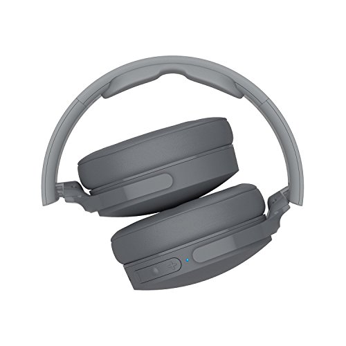 Skullcandy Hesh 3 Over-Ear Bluetooth, Auriculares Inalámbricos, con Micrófono y Batería de Carga Rápida con 22h de Duración, Almohadillas de Espuma Viscoelástica para Más Confort, Gris