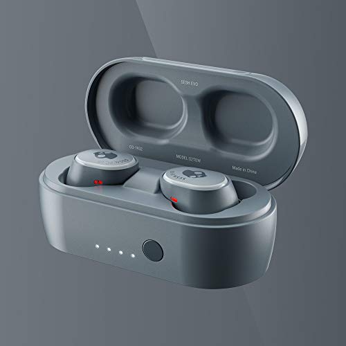 Skullcandy Sesh EVO True - Auriculares inalámbricos con tecnología Bluetooth, Resistentes al Sudor, al Agua y al Polvo (IP55), 24 Horas de duración de la batería, Color Gris…