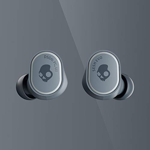 Skullcandy Sesh EVO True - Auriculares inalámbricos con tecnología Bluetooth, Resistentes al Sudor, al Agua y al Polvo (IP55), 24 Horas de duración de la batería, Color Gris…
