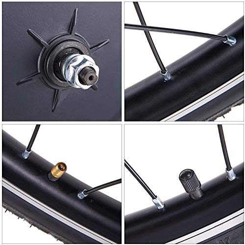 SKYWPOJU 20''24''26''27.5''700C Kit de conversión de Bicicleta eléctrica de Rueda Delantera/Trasera, 48V 1000W E-Bike Potente Kit de Motor de Cubo con Controlador Inteligente de Modo Dual Kit de con