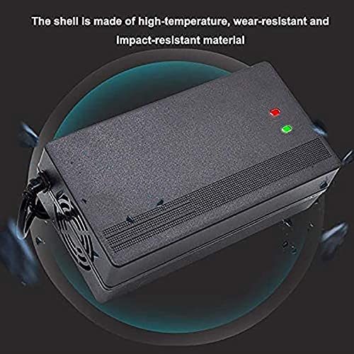 SKYWPOJU Cargador de batería de Iones de Litio 72V 5A Voltaje de Entrada, Adaptador de batería de triciclos para Scooter eléctrico, para Bicicleta eléctrica, Protección de Temperatura (Color : A)