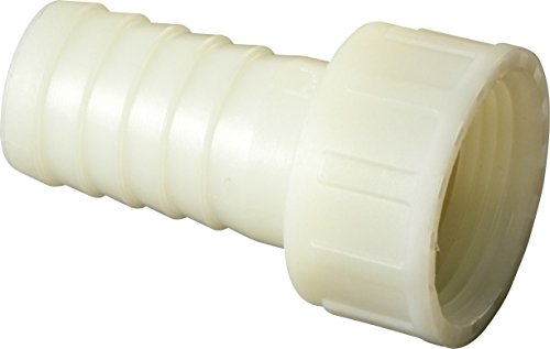 S&M 451300 Racor Hembra Tuerca Loca, 11/2" (Aprox. 46 mm), espita para Recibir tubería de 40 mm, Blanco