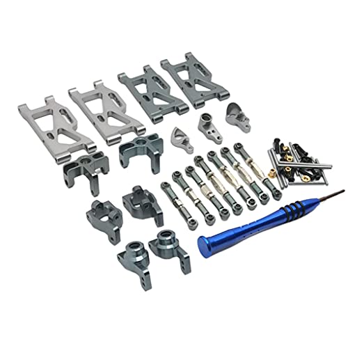 SM SunniMix Buje C de Brazo Oscilante de Metal RC para Wltoys 144001 Racing Car 124018 1:12 Accesorios de Coche, Ligero y Duradero - Titanio
