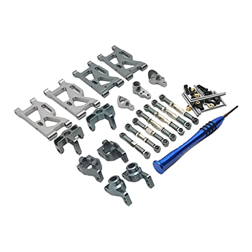 SM SunniMix Buje C de Brazo Oscilante de Metal RC para Wltoys 144001 Racing Car 124018 1:12 Accesorios de Coche, Ligero y Duradero - Titanio