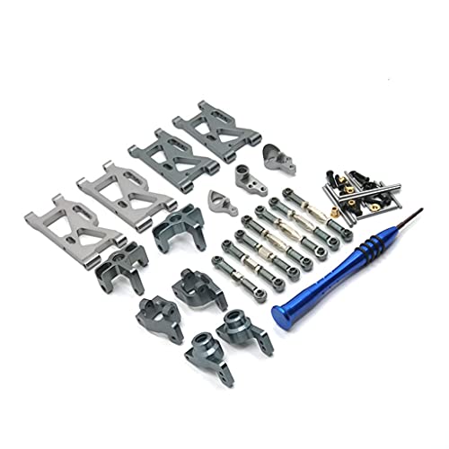 SM SunniMix Buje C de Brazo Oscilante de Metal RC para Wltoys 144001 Racing Car 124018 1:12 Accesorios de Coche, Ligero y Duradero - Titanio