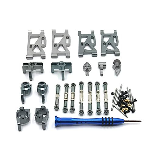 SM SunniMix Buje C de Brazo Oscilante de Metal RC para Wltoys 144001 Racing Car 124018 1:12 Accesorios de Coche, Ligero y Duradero - Titanio