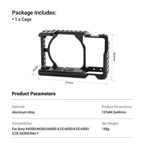 SMALLRIG Jaula Cage para Sony a6300 / a6000 / a6500 / Nex-7 - 1661