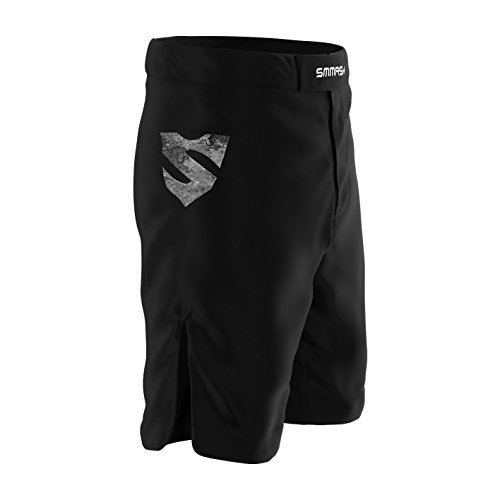 SMMASH Reaper Pantalones Cortos de Deporte para Hombre para el Entrenamiento de MMA, BJJ, UFC y Gimnasio (L)
