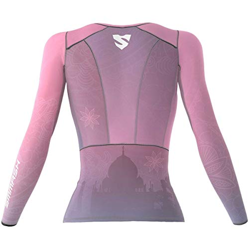 SMMASH Spiritual Deporte Camiseta de Manga Larga Mujer, Ropa Deportiva Mujer para Fitness, Yoga, Formación, Crossfit, Material Transpirable y Antibacteriano, (XS)