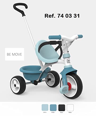 Smoby - Be Move Triciclo de Metal, Azul, 740331