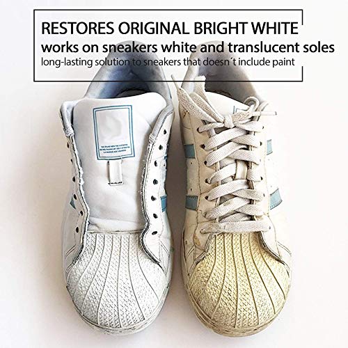 Sneakers Sole Restorer 115 ml | Restaura el Blanco de las Suelas de Goma | Blanqueador Suelas para Zapatillas | Cuidado y Reparación del Calzado | Transparente