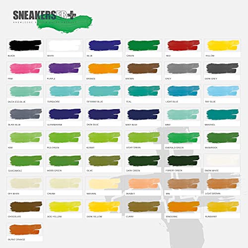SNEAKERSER SNEAKER PINTER Premium - Pintura de piel flexible para zapatillas, zapatillas de deporte, zapatos y calzado: naranja de seguridad, 30 ml