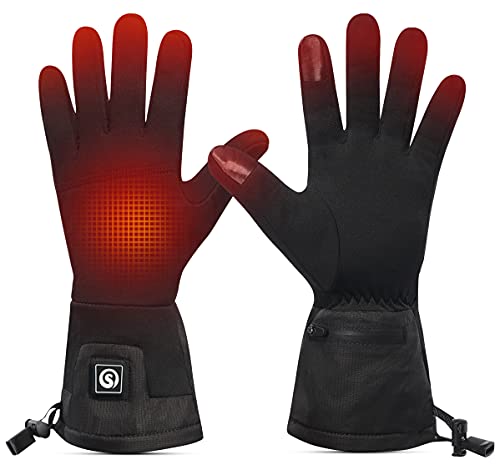 SNOW DEER Guantes Calefactables para Hombre y Mujer,Eléctrico Recargable batería calentada Guantes Forros para Ciclismo al Aire Libre Montorcycle Camping Senderismo Esquí