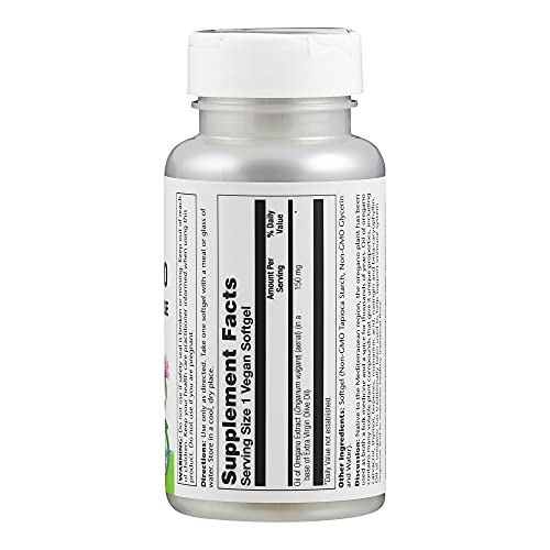 Solaray Oil of Oregano 150mg | Aceite de orégano | 60 Perlas